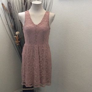 ⭐️American Rag CIE Rose Color Floral Lace Dress